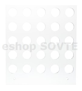 Manual Tray 12 cm square, 15/20 mm, 5 x 5 circles
