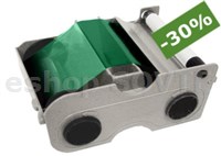 Fargo 044204 Green Cartridge w/Cleaning Roller -1000 images