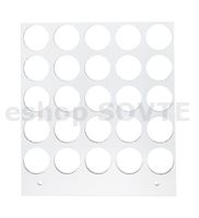 Manual Tray 12 cm square 20 mm, 5 x 5 circles