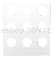 Manual Tray 12 cm square, 25/40 mm, 3 x 3 circles