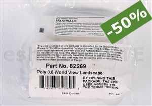 Fargo 082269 Polyguard 0.6mil. Overlaminate, High Secure World View - Landscape - 250 count